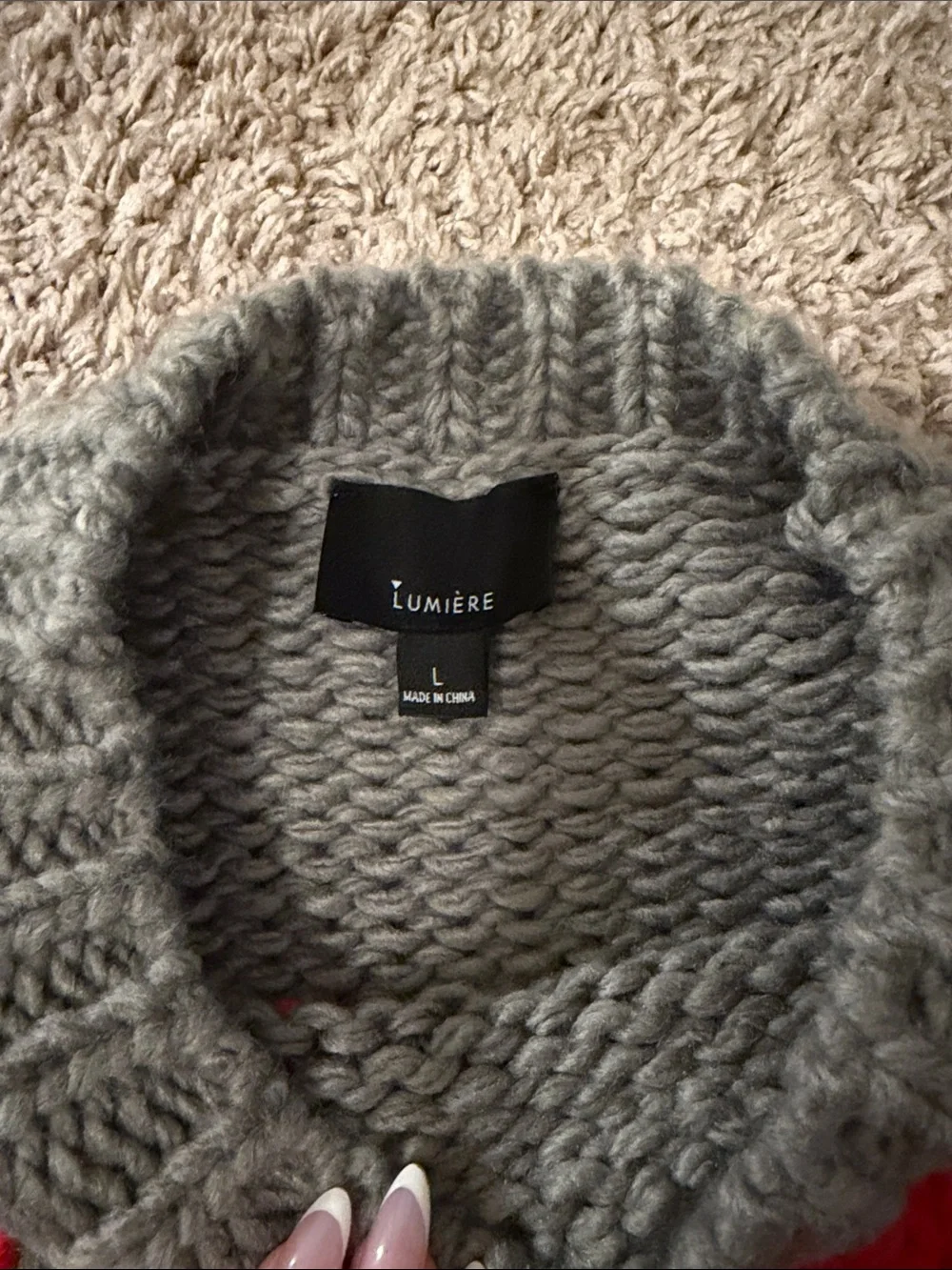 Chunky sweater